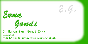 emma gondi business card